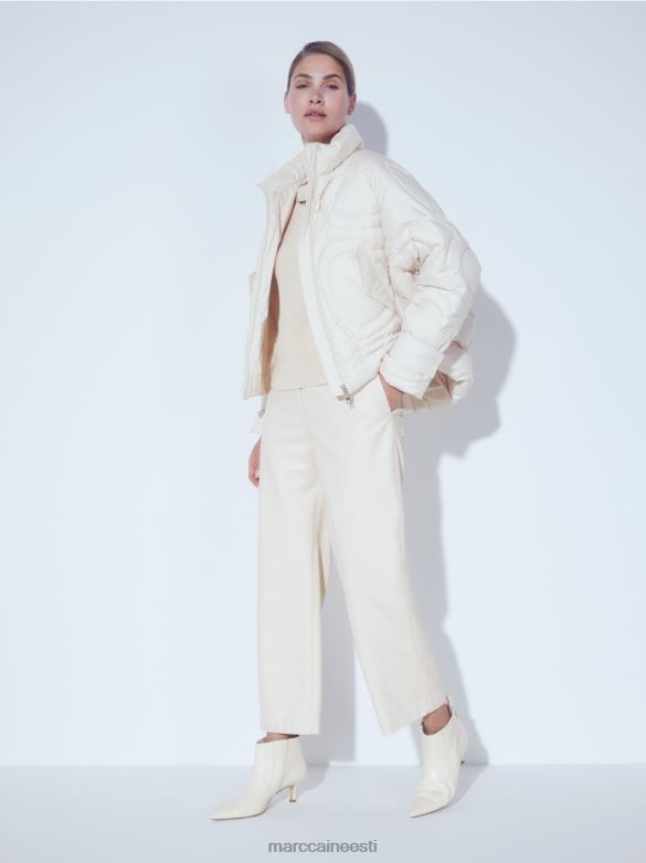 Marc Cain Riietus \"koos ümber mõtlema\" tepitud jope J8DT294 kreem