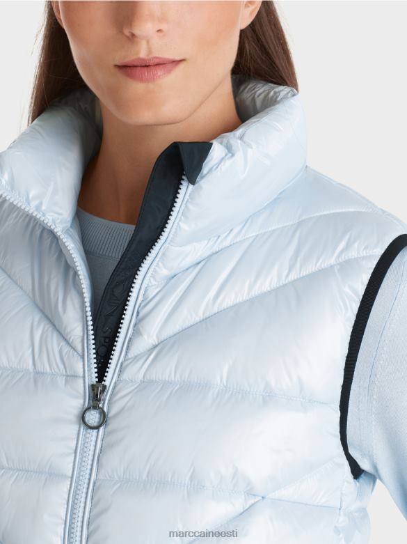 Marc Cain Riietus \"koos ümber mõtlema\" tepitud vest J8DT260 pehme pulber sinine