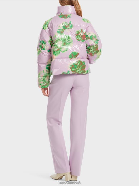 Marc Cain Riietus lillelise disainiga välijope J8DT231 särav lavendel