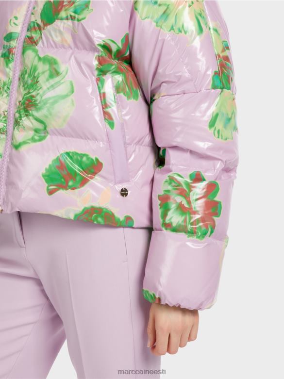 Marc Cain Riietus lillelise disainiga välijope J8DT231 särav lavendel