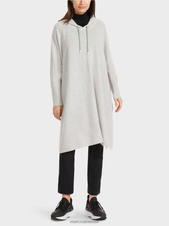 Marc Cain Riietus "mõtle koos ümber" kapuuts J8DT259 hõbehall