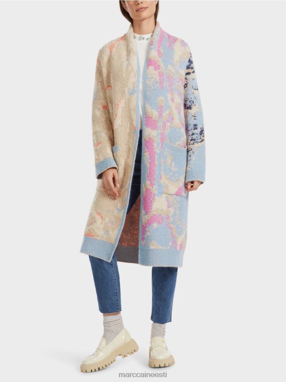 Marc Cain Riietus mantel kootud Saksamaal J8DT246 tume suvetaevas