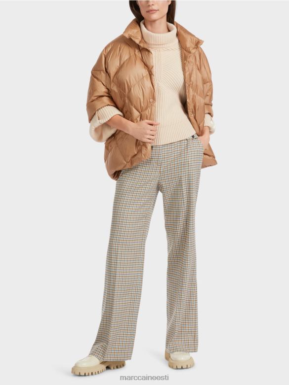 Marc Cain Riietus munakujuline vest-stiilis mantel J8DT254 särav iiris