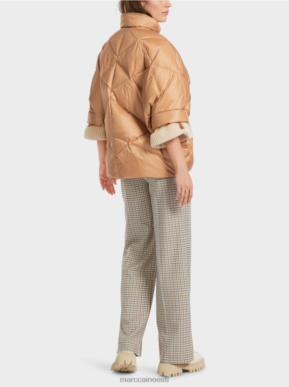 Marc Cain Riietus munakujuline vest-stiilis mantel J8DT254 särav iiris