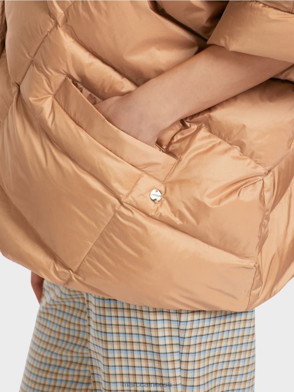 Marc Cain Riietus munakujuline vest-stiilis mantel J8DT254 särav iiris