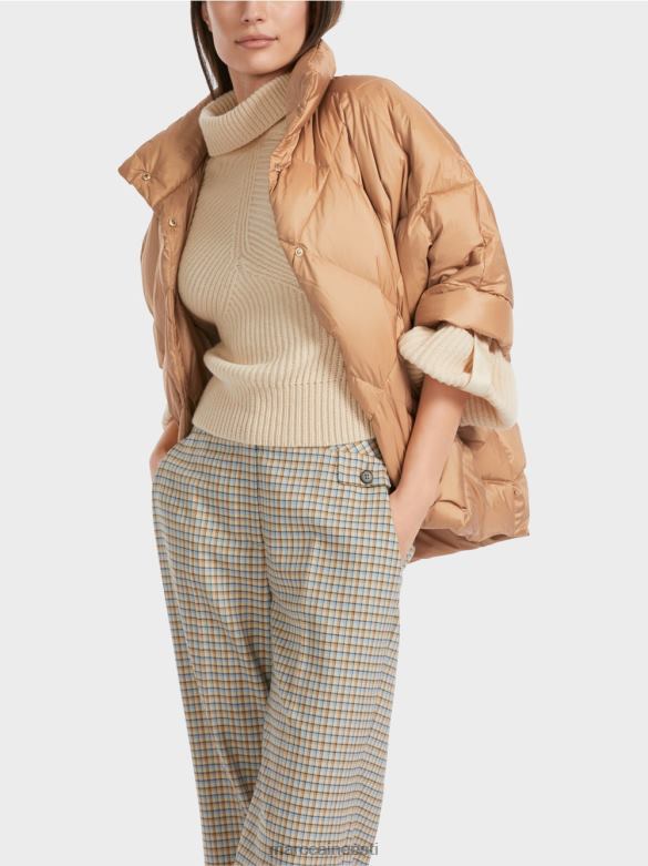 Marc Cain Riietus munakujuline vest-stiilis mantel J8DT254 särav iiris