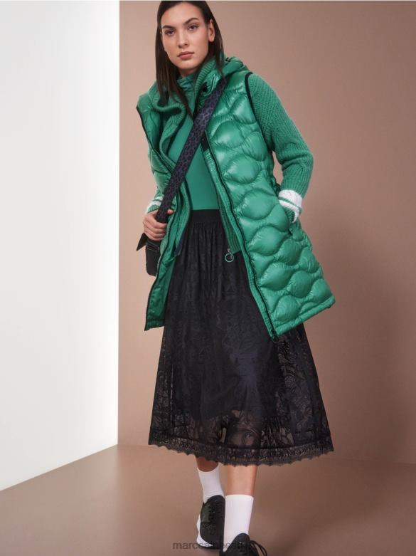 Marc Cain Riietus pikk \"koos ümbermõtlemine\" tepitud vest J8DT216 emailiga