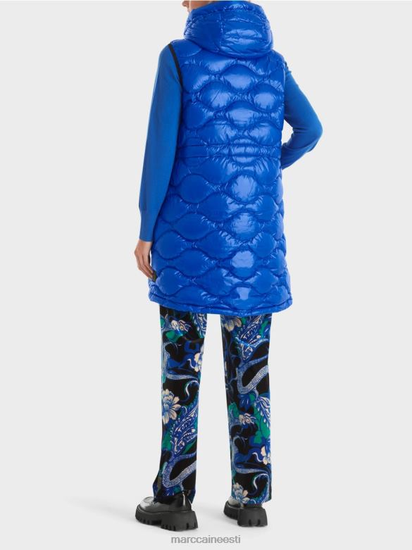 Marc Cain Riietus pikk \"koos ümbermõtlemine\" tepitud vest J8DT219 särav kuninglik sinine