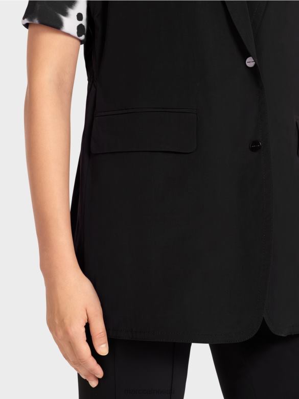 Marc Cain Riietus revääri ja nööriga vest J8DT282 must