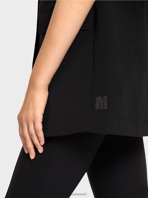 Marc Cain Riietus revääri ja nööriga vest J8DT282 must