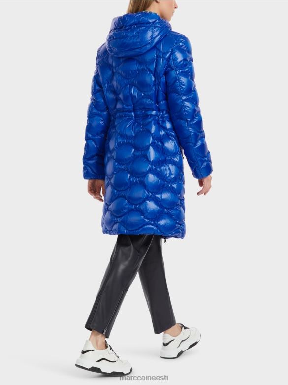 Marc Cain Riietus tepitud \"rethink together\" mantel J8DT221 särav kuninglik sinine