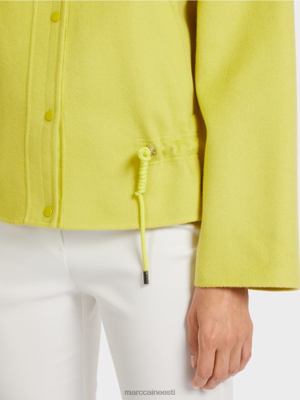 Marc Cain Riietus välijope villasest vildist J8DT289 roheline väävel