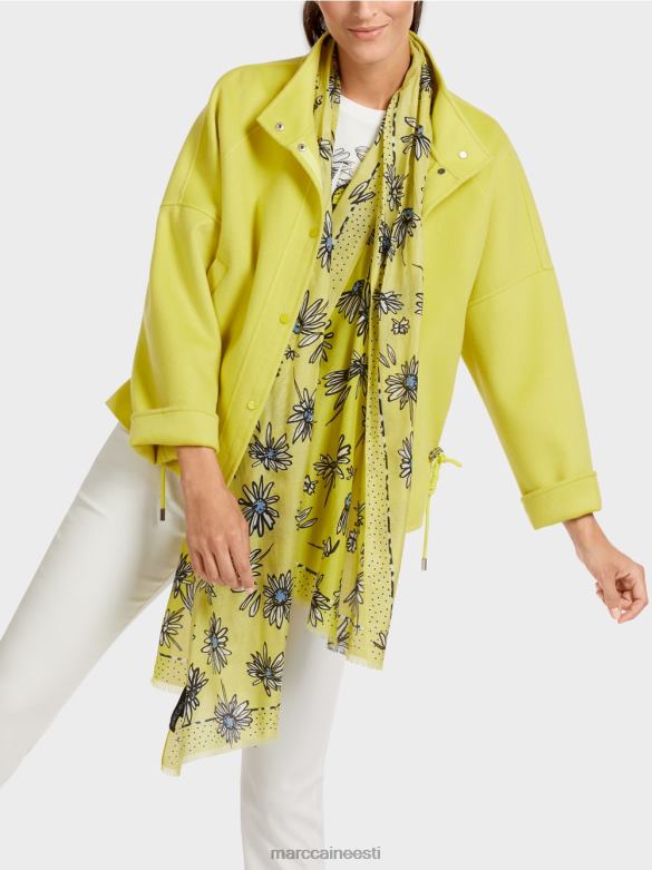 Marc Cain Riietus välijope villasest vildist J8DT289 roheline väävel