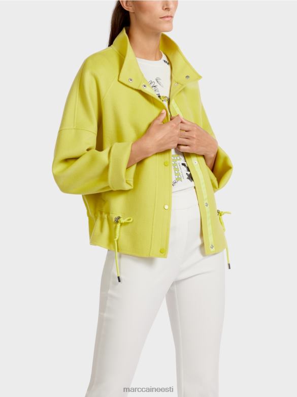 Marc Cain Riietus välijope villasest vildist J8DT289 roheline väävel