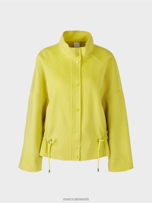 Marc Cain Riietus välijope villasest vildist J8DT289 roheline väävel