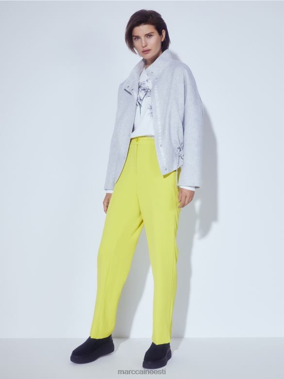 Marc Cain Riietus välijope villasest vildist J8DT289 roheline väävel