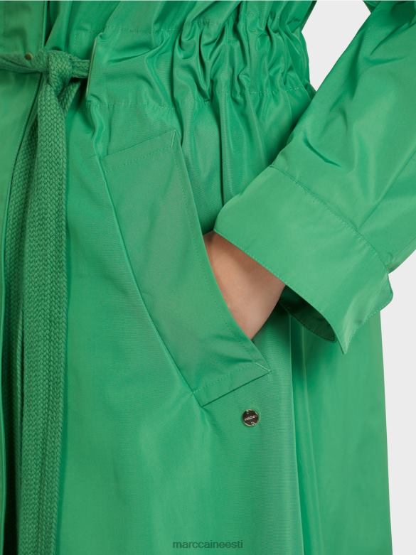 Marc Cain Riietus vabaaja mantel pingutusnööriga vöökohal J8DT295 samblaroheline