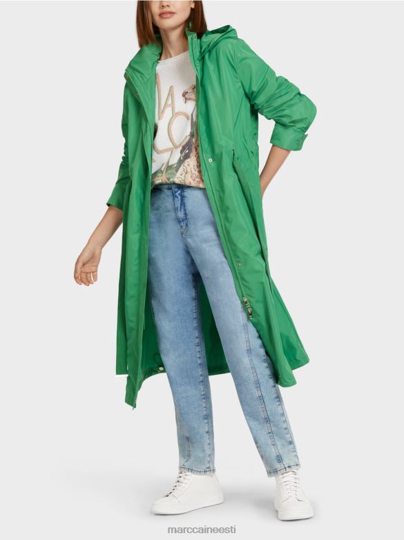 Marc Cain Riietus vabaaja mantel pingutusnööriga vöökohal J8DT295 samblaroheline