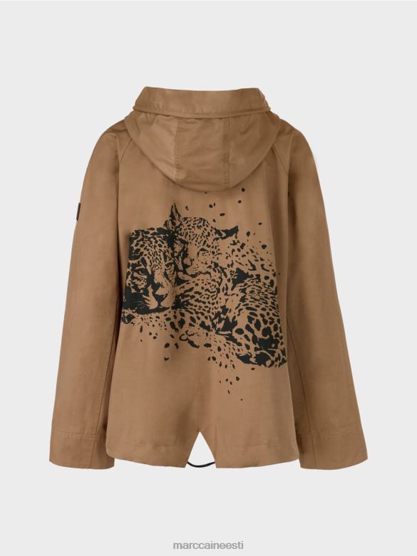 Marc Cain Riietus vabaaja trükiga välijope J8DT283 kerge kohv
