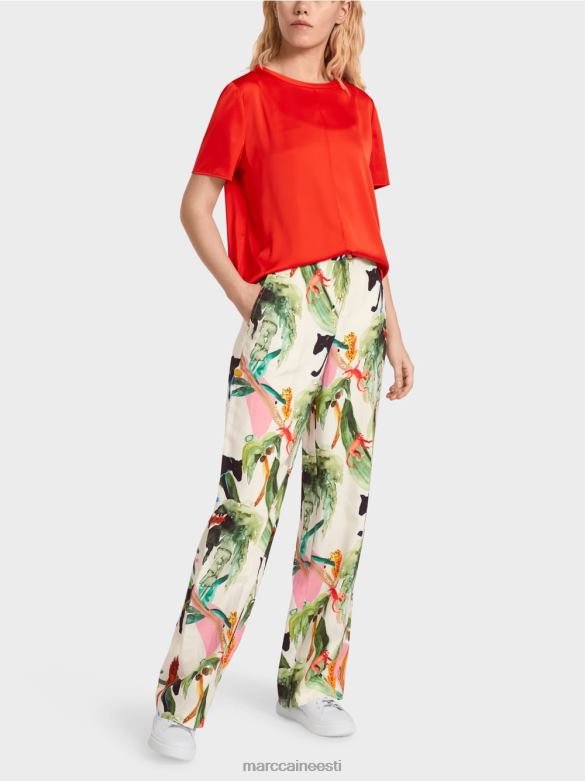 Marc Cain Riietus keskse õmblusega pluus-stiilis topp J8DT929 tulipunane