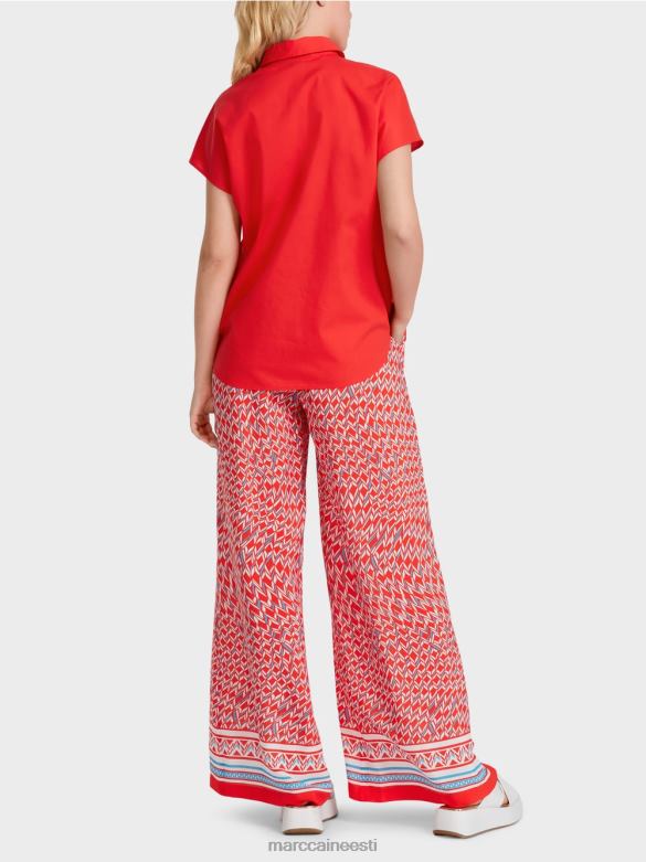 Marc Cain Riietus \"koos ümber mõtlema\" kraega pluus J8DT928 tulipunane