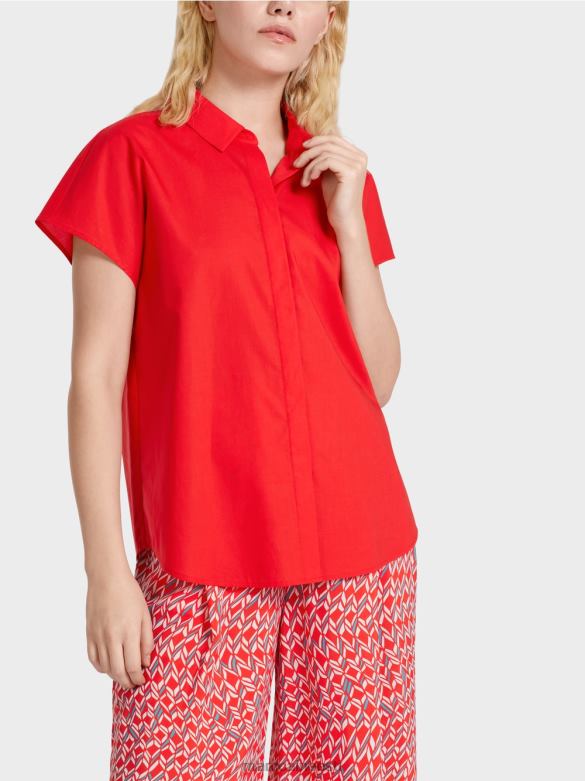 Marc Cain Riietus \"koos ümber mõtlema\" kraega pluus J8DT928 tulipunane