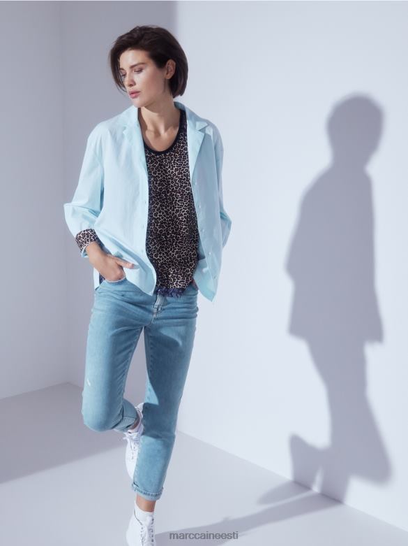 Marc Cain Riietus \"koos ümber mõtlema\" naiselik pluus J8DT978 pehme katuseaken