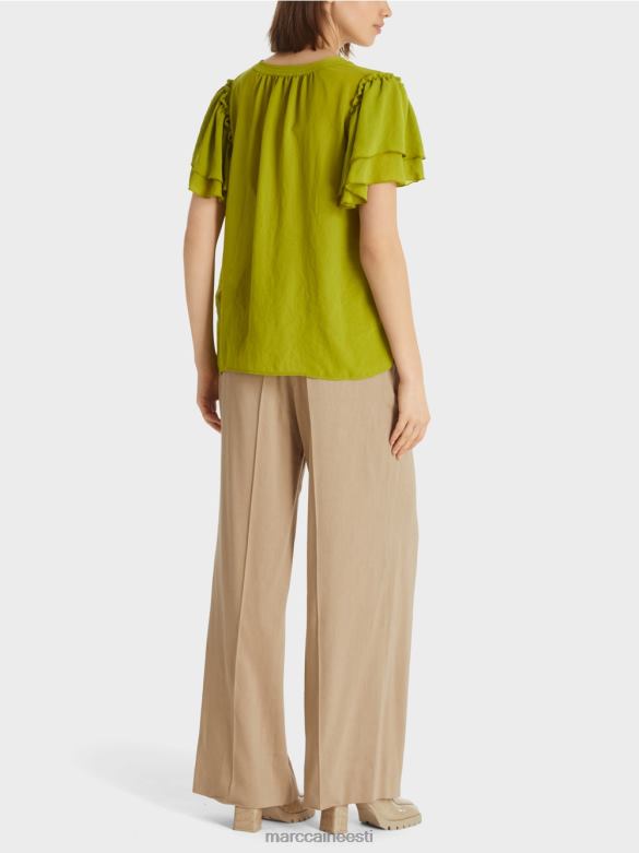 Marc Cain Riietus \"koos ümber mõtlema\" pluusi stiilis topp J8DT953 sügav oliiviroheline