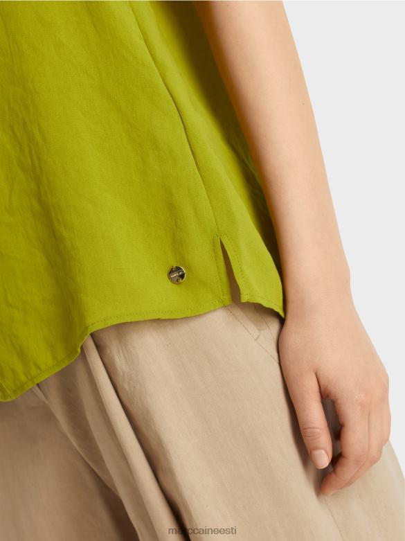 Marc Cain Riietus \"koos ümber mõtlema\" pluusi stiilis topp J8DT953 sügav oliiviroheline