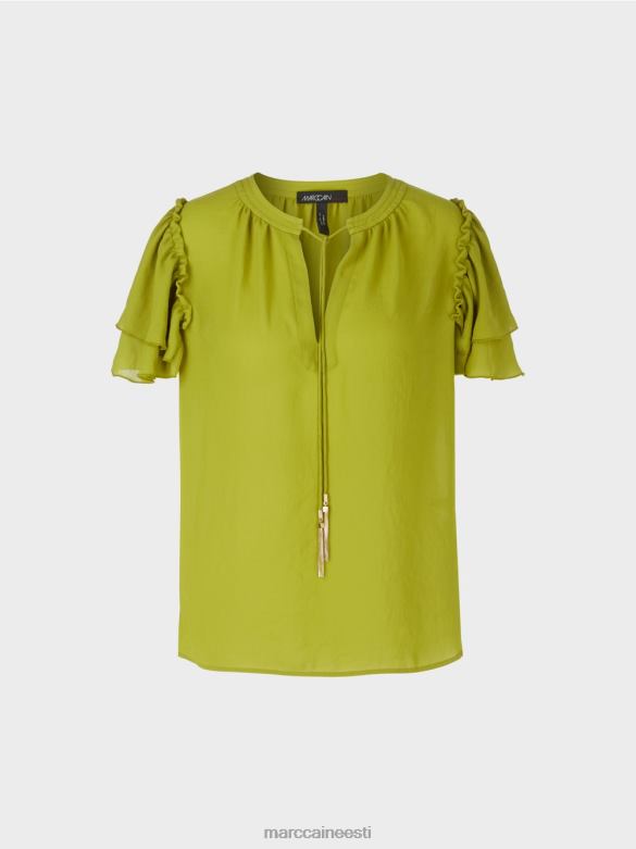 Marc Cain Riietus \"koos ümber mõtlema\" pluusi stiilis topp J8DT953 sügav oliiviroheline