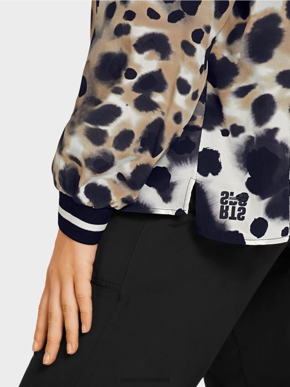 Marc Cain Riietus \"koos ümber mõtlema\" pluusi stiilis topp J8DT984 kerge kohv