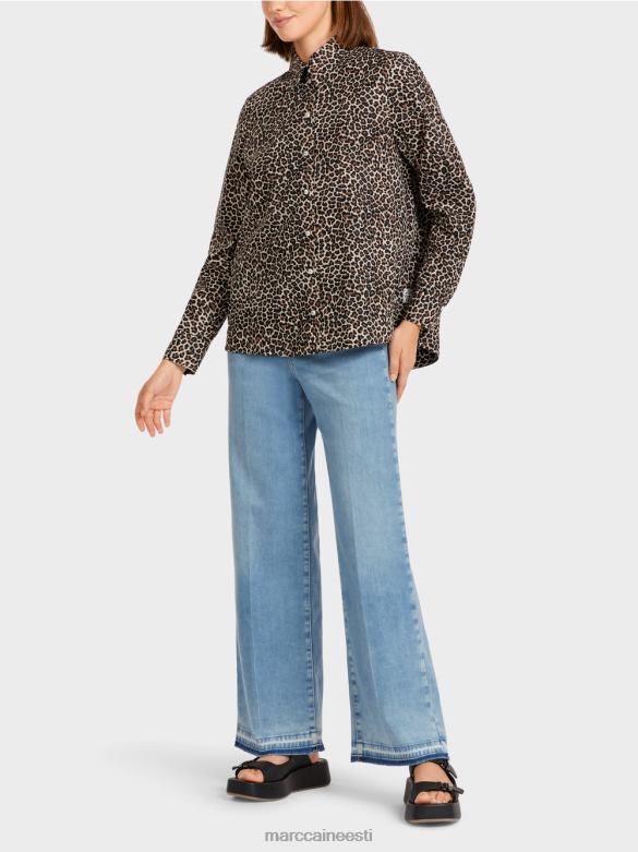 Marc Cain Riietus \"koos ümber mõtlema\" särgi stiilis pluus J8DT977 pulberkreem