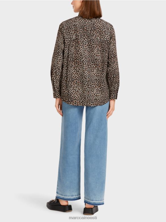 Marc Cain Riietus \"koos ümber mõtlema\" särgi stiilis pluus J8DT977 pulberkreem