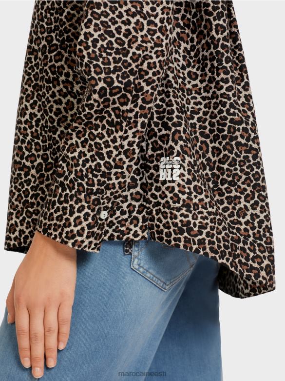 Marc Cain Riietus \"koos ümber mõtlema\" särgi stiilis pluus J8DT977 pulberkreem