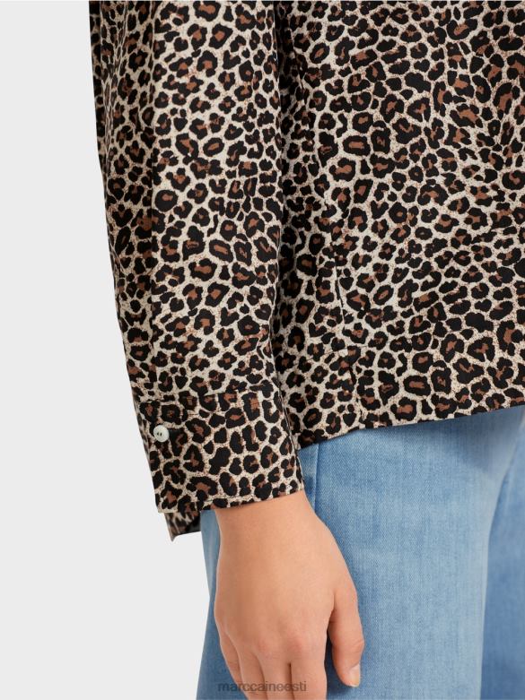 Marc Cain Riietus \"koos ümber mõtlema\" särgi stiilis pluus J8DT977 pulberkreem