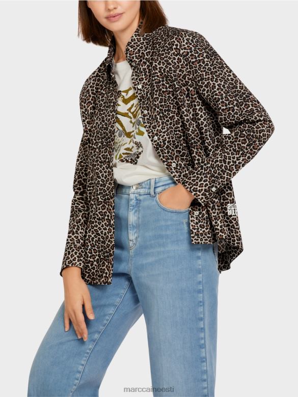 Marc Cain Riietus \"koos ümber mõtlema\" särgi stiilis pluus J8DT977 pulberkreem