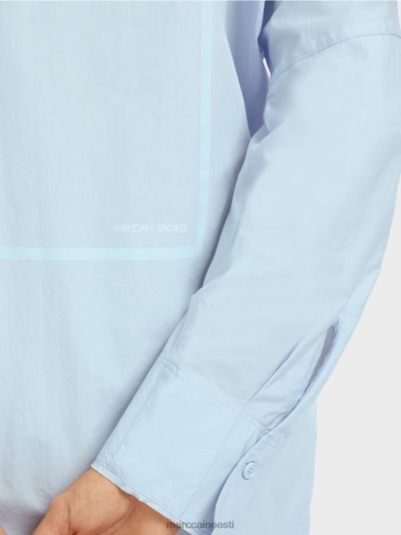 Marc Cain Riietus \"koos ümbermõtlema\" kimono pluus J8DT867 pehme pulber sinine