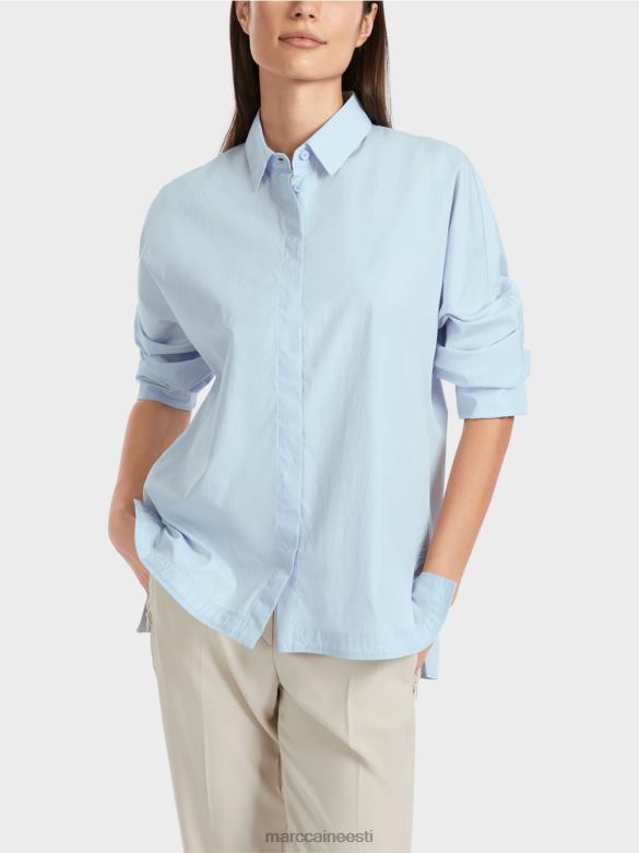 Marc Cain Riietus \"koos ümbermõtlema\" kimono pluus J8DT867 pehme pulber sinine