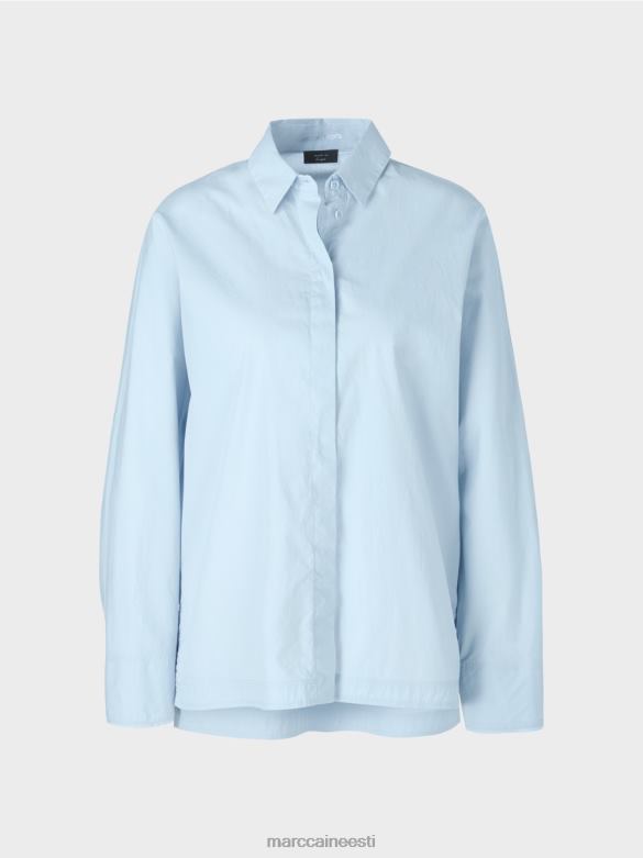 Marc Cain Riietus \"koos ümbermõtlema\" kimono pluus J8DT867 pehme pulber sinine