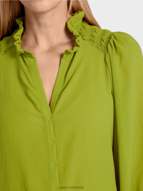 Marc Cain Riietus \"koos ümbermõtlema\" pluus J8DT949 sügav oliiviroheline