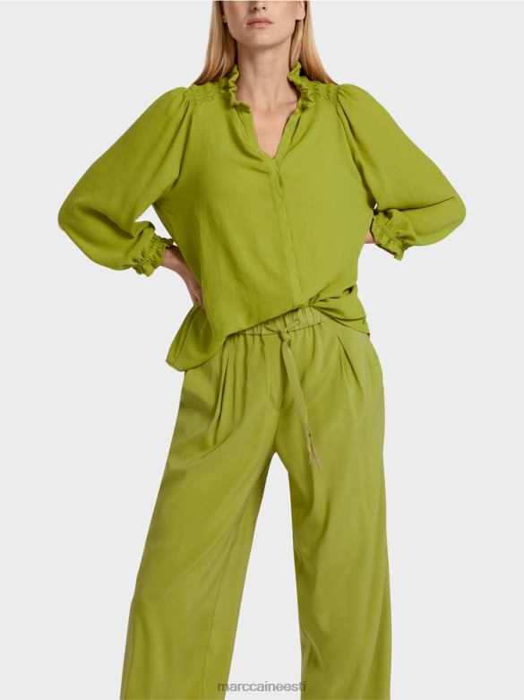 Marc Cain Riietus \"koos ümbermõtlema\" pluus J8DT949 sügav oliiviroheline