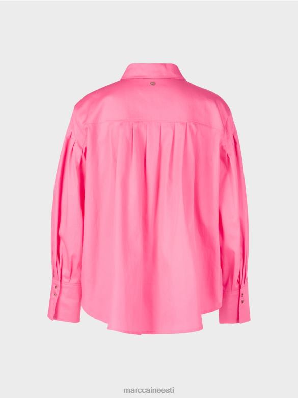 Marc Cain Riietus õlapaela ja voltidega pluus J8DT976 särav roosa