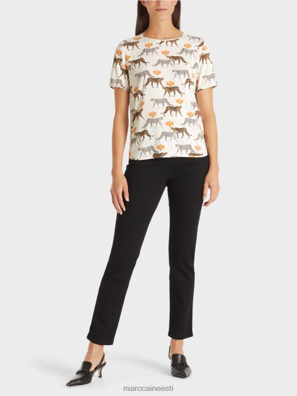 Marc Cain Riietus leopardidega pluussärk J8DT998 uus lumivalge