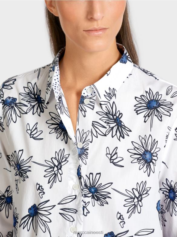 Marc Cain Riietus \"mõtle koos ümber\" lilleline pluus J8DT990 valge