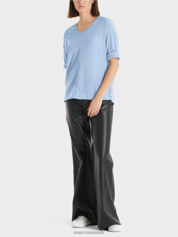 Marc Cain Riietus materjaliseguga pluus J8DT905 tume suvetaevas