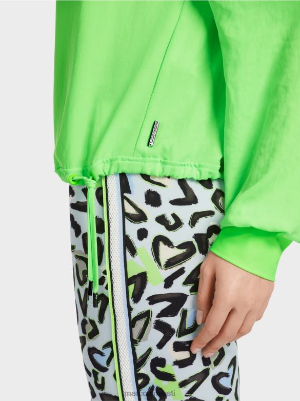 Marc Cain Riietus nööriga pluus J8DT875 särav šokeeriv roheline