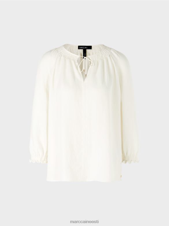 Marc Cain Riietus pluus \"mõtle koos ümber\" J8DT898 määrdunudvalge