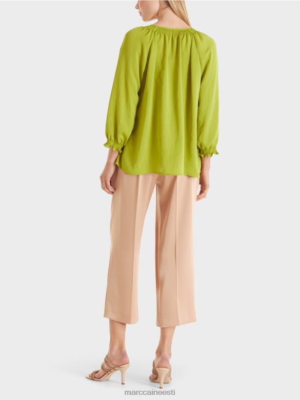 Marc Cain Riietus pluus \"mõtle koos ümber\" J8DT899 särav oliivroheline