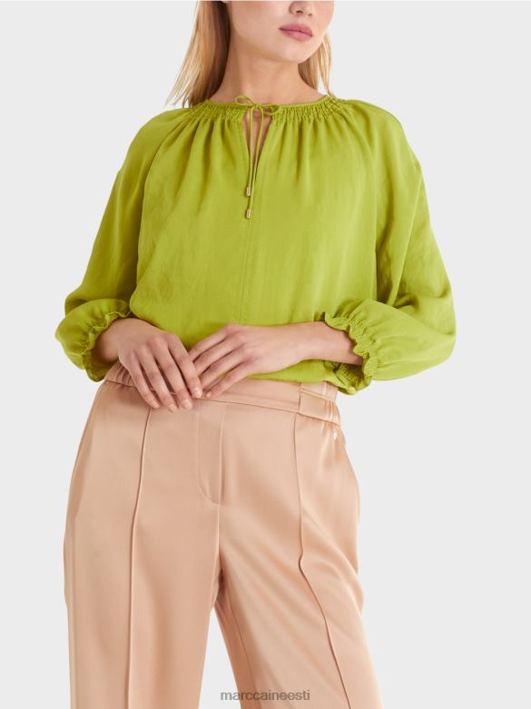 Marc Cain Riietus pluus \"mõtle koos ümber\" J8DT899 särav oliivroheline