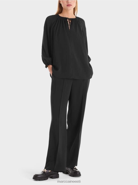 Marc Cain Riietus pluus "mõtle koos ümber" J8DT900 must